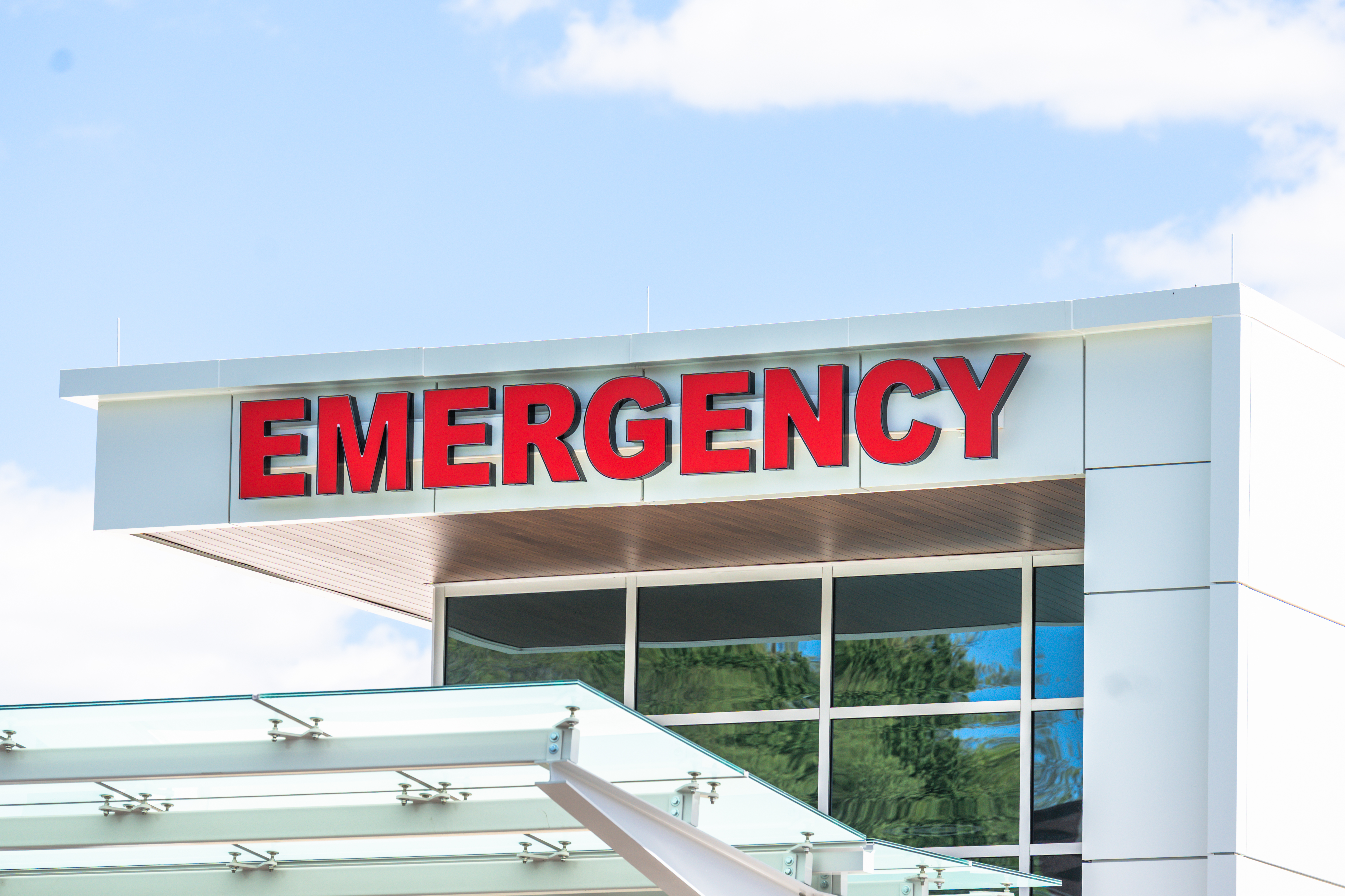 Photo of an emergency room