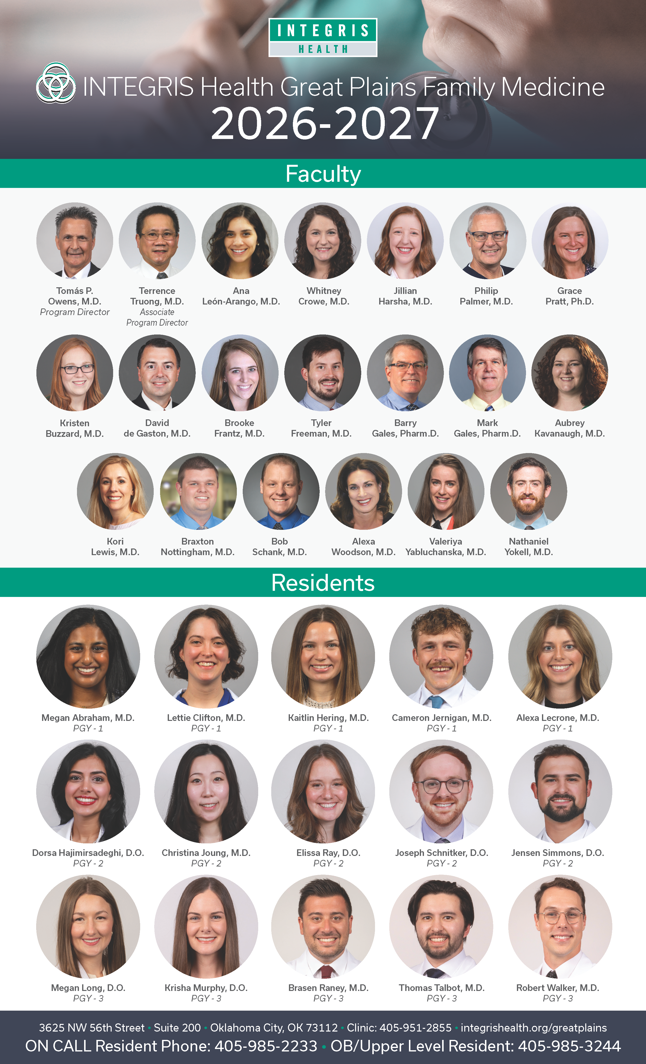 Great Plains Residency Faculty and Residents