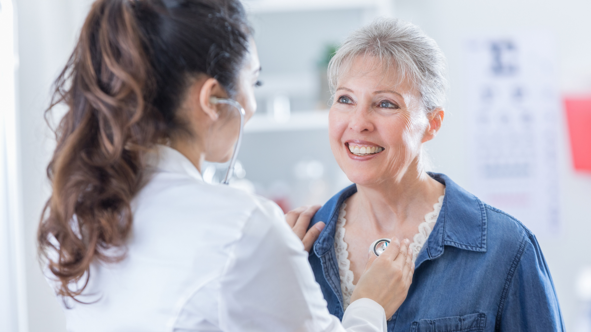 Patient getting examined by doctor