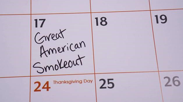Great American Smokeout calendar
