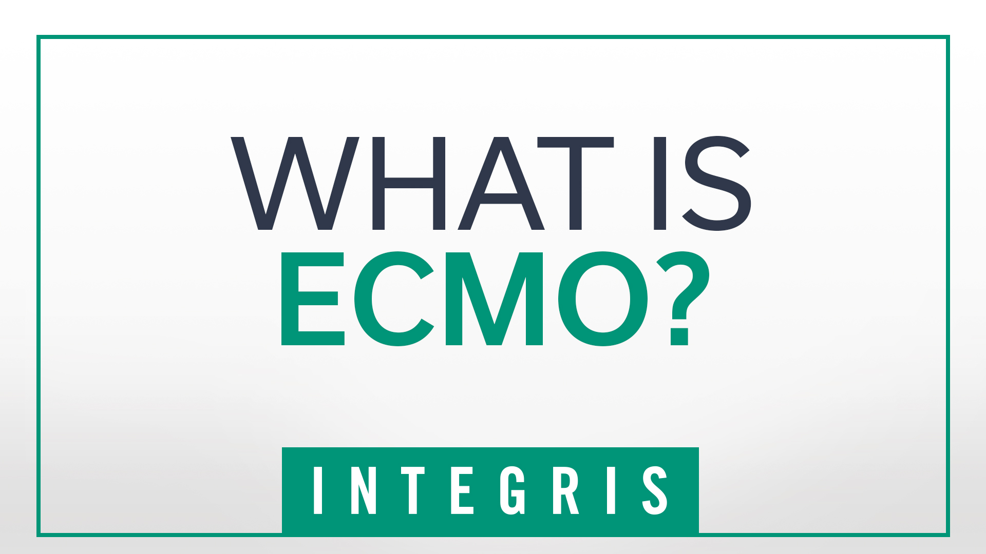 What is ECMO INTEGRIS
