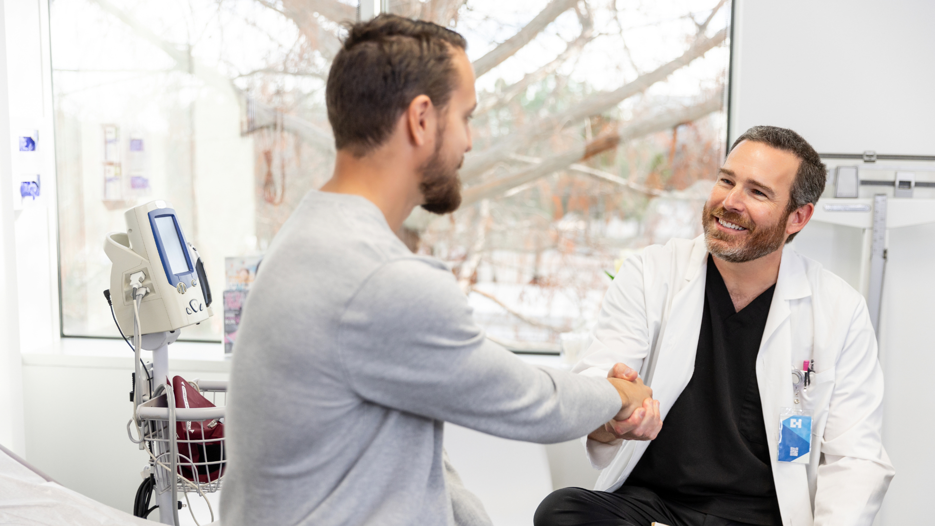 Doctor and Patient Handshake: Healthcare and Medicine