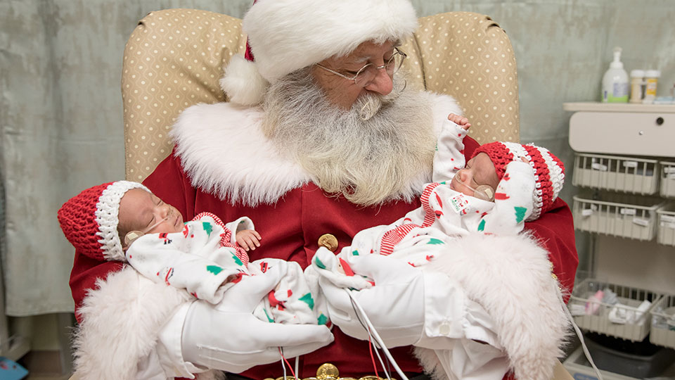 Santa Visits the NICU