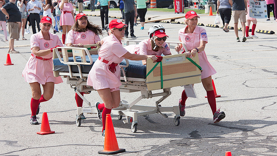 Wacky Bed Race at INTEGRIS
