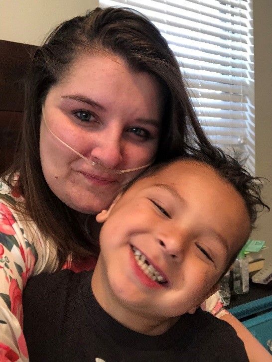 Raychel Baker and her son