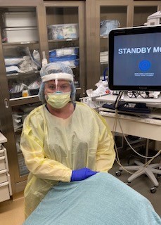 INTEGRIS caregiver in ppe