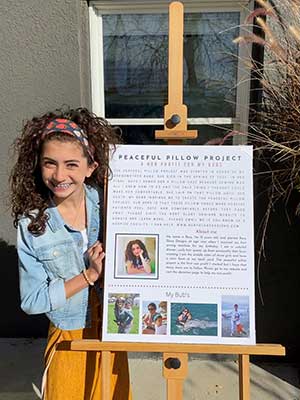 Teen donates "Peaceful Pillow" to INTEGRIS Hospice House