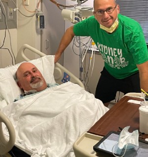 Kidney recipient and donor