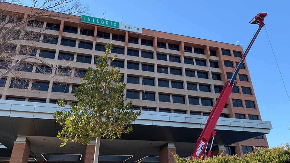 INTEGRIS Baptist Medical Center's new sign