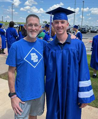 Father sees his son graduate