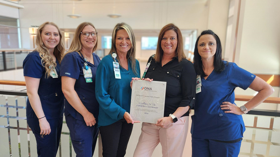INTEGRIS Health Canadian Valley Hospital  Recognized with Excellence in the Workplace Award