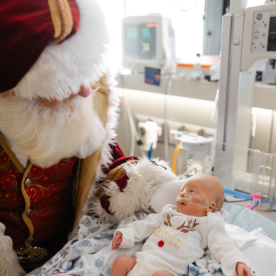 Santa Claus Visits the Tiniest of Patients at INTEGRIS Health Children’s