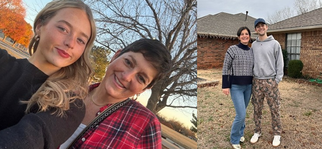 Bridget and her children, Liz and Ethan.
