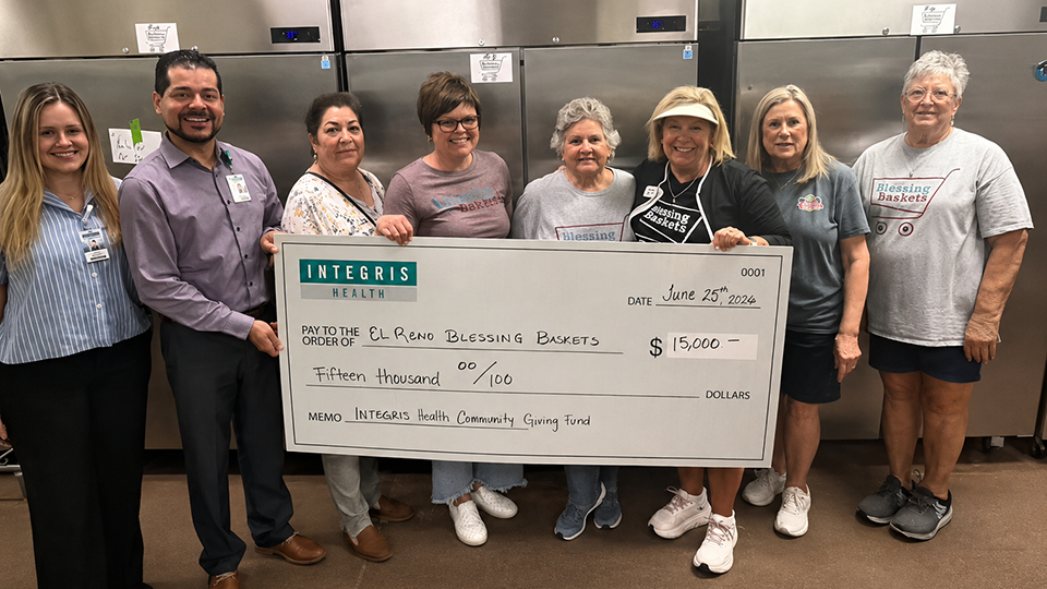 INTEGRIS Health Community Giving Fund Provides Grant to El Reno Blessing Baskets