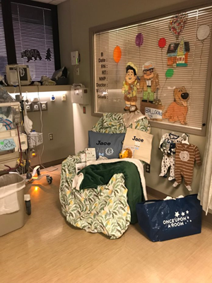 decorated NICU room