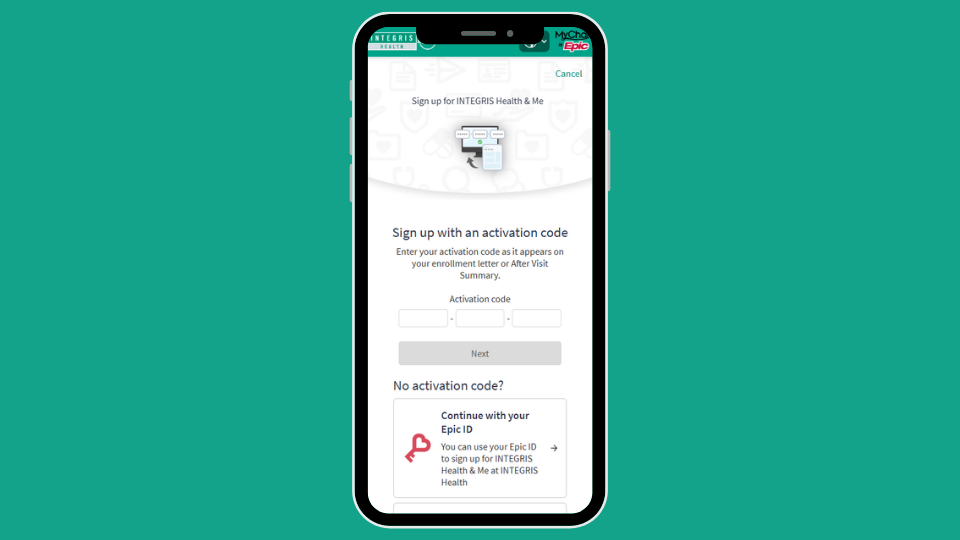 Sign up for MyChart