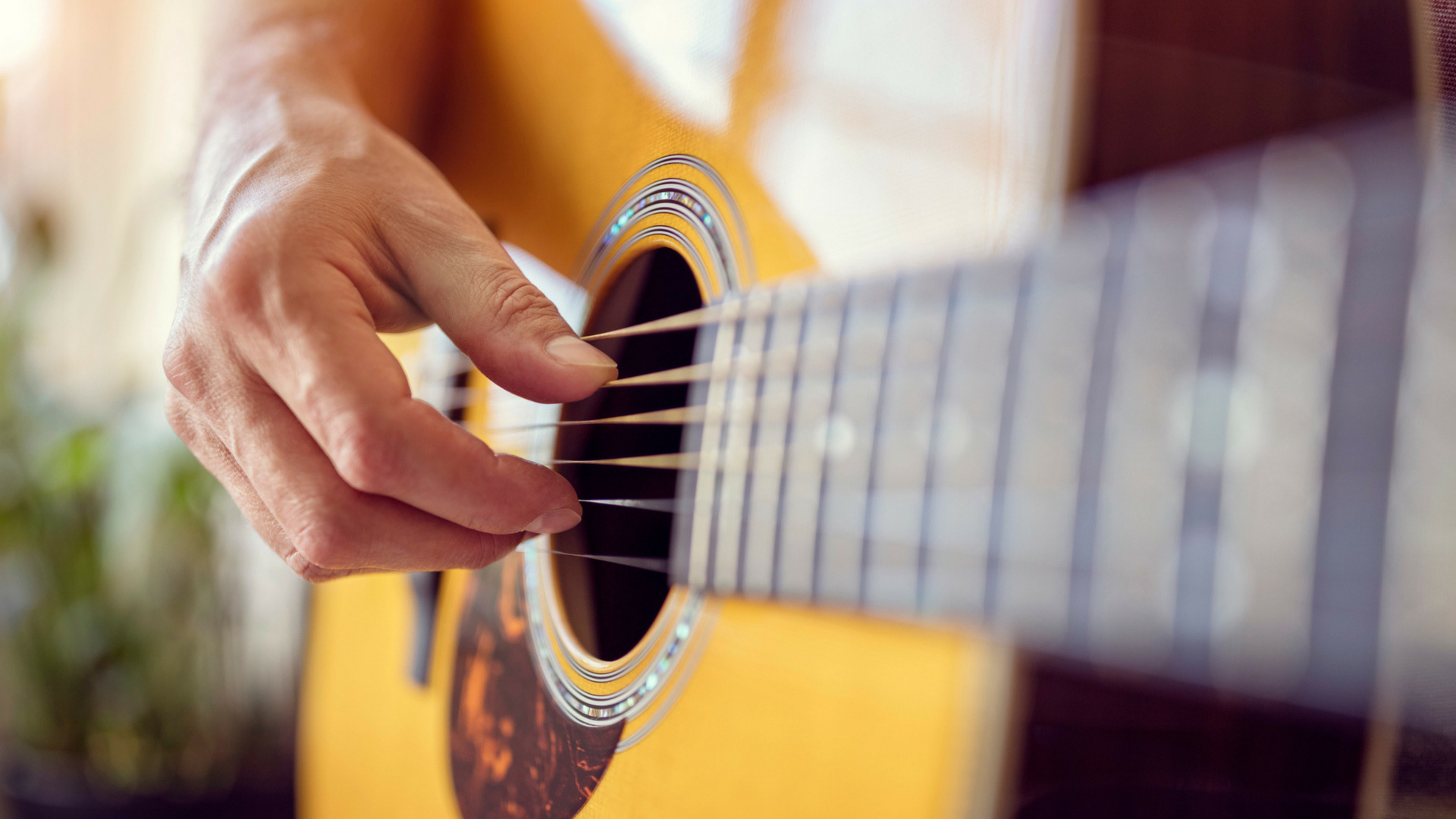 man playing guitar