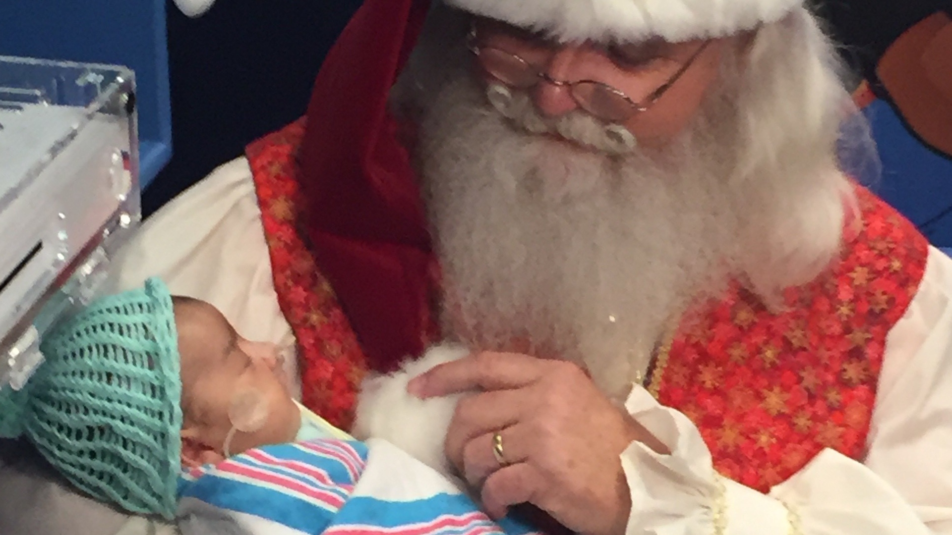 Santa with a preemie