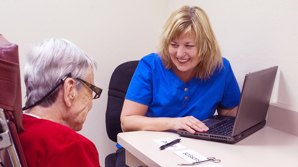 Speech therapy after a stroke