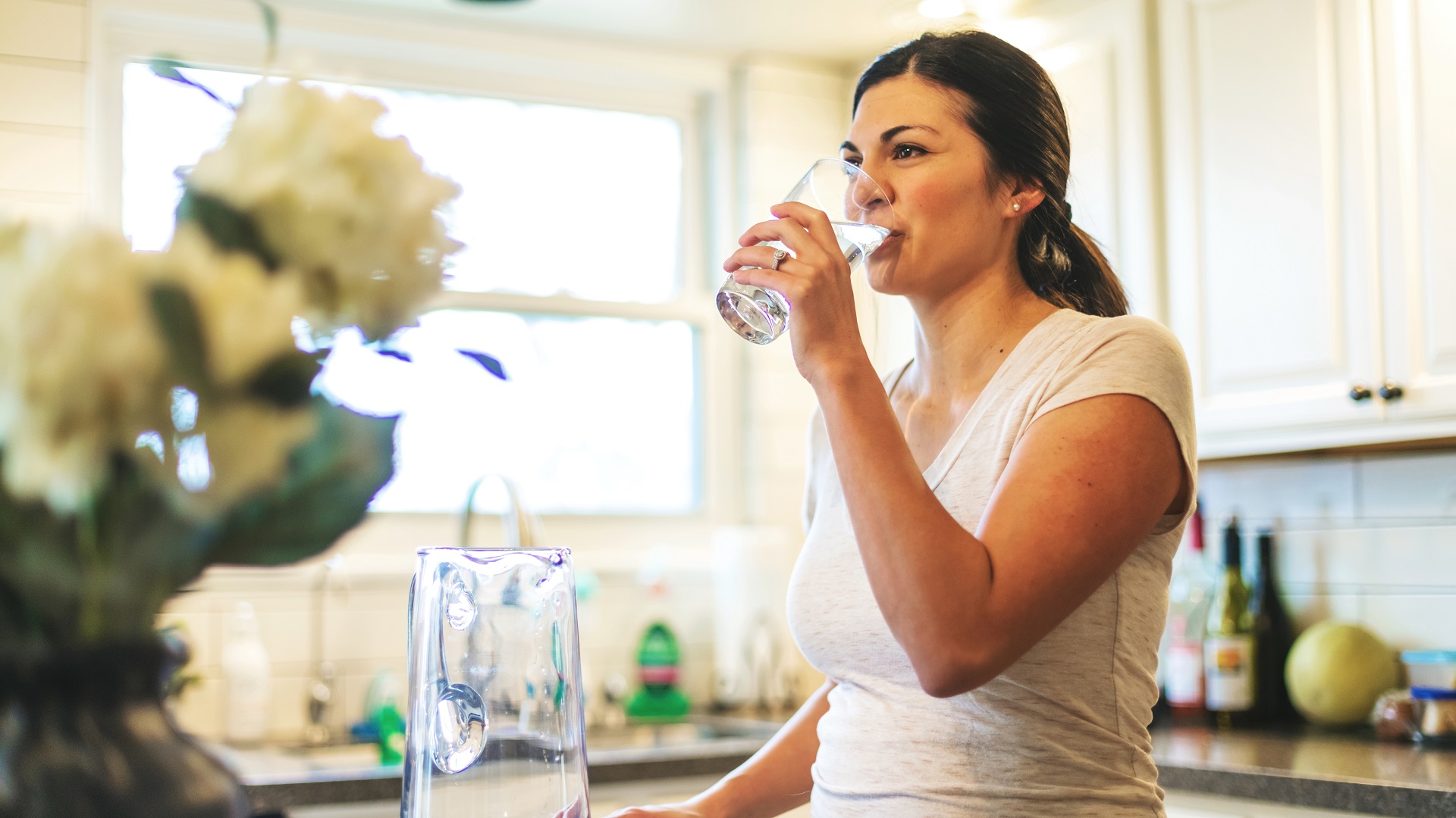 Woman Drinking Water