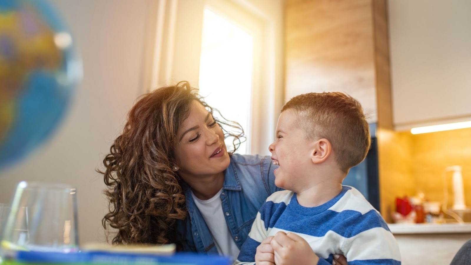 Mom Talking to Child about Mental Health