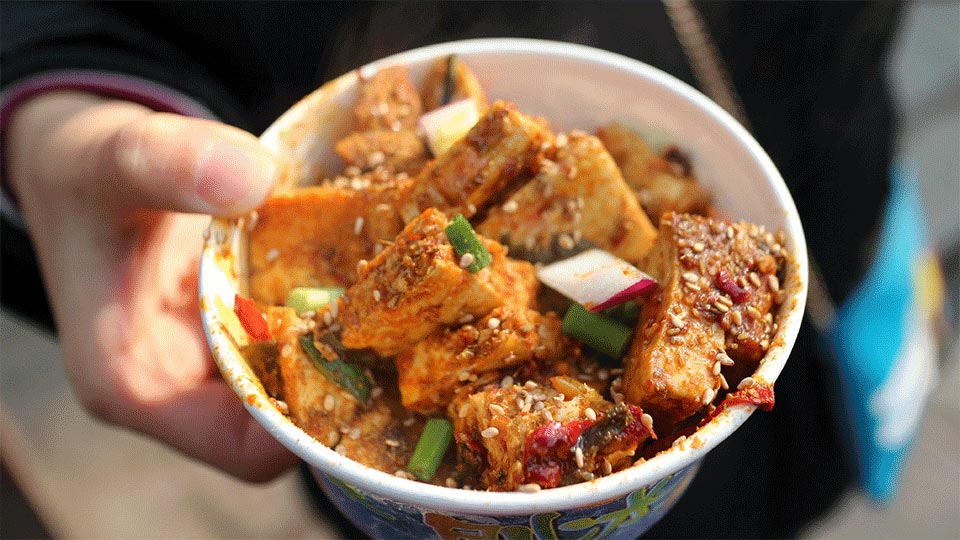 bowl of tofu