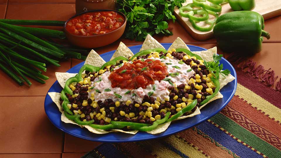 Corn and black bean salsa